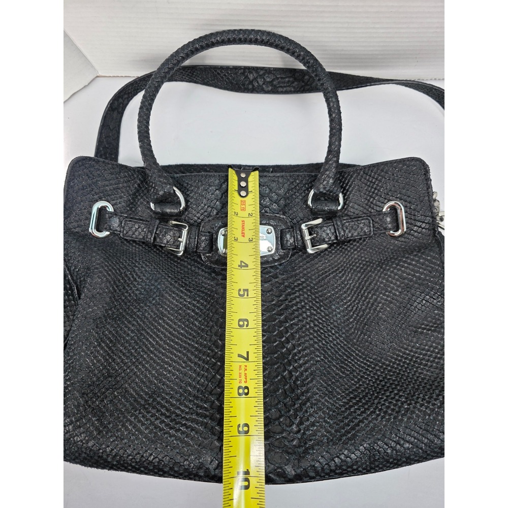 Michael‎ Kors Hamilton tote shoulder bag in black python-embossed leather - Picture 11 of 11